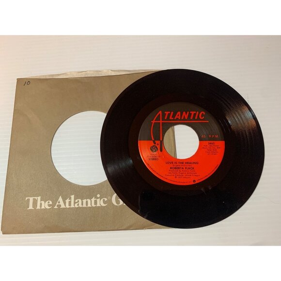 Roberta Flack "The Closer I Get To You" 45 RPM Vinyl Record With Sleeve 1977 Atl - Picture 1 of 5